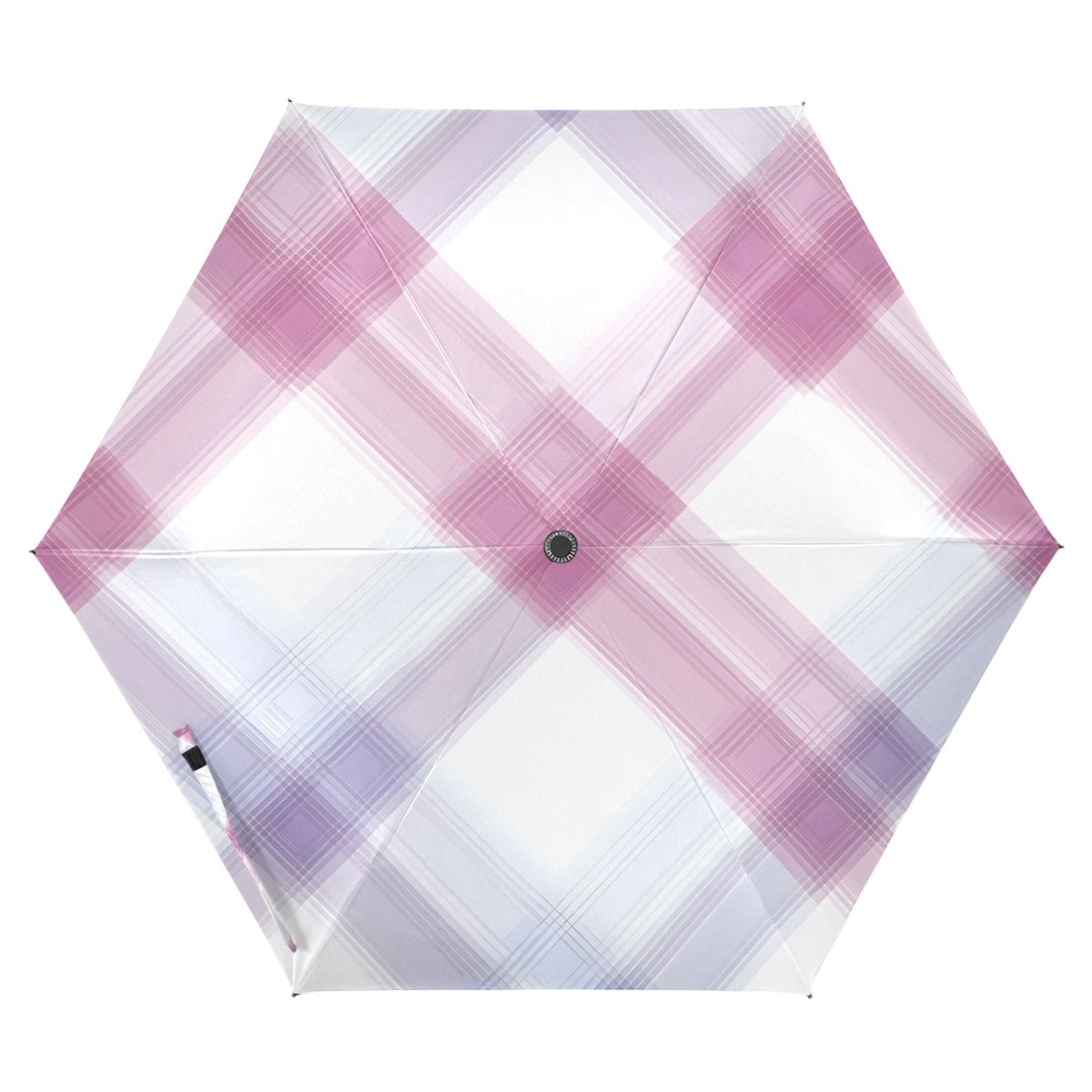 ALAZA Checkered Grid-c3 UPF 50+ Compact Folding Umbrella for Rain Travel Umbrella Packable