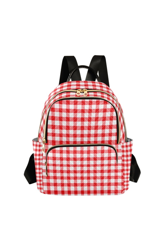 Checkered Grid-d3 Womens Travel Laptop Backpack Large Daypack Ladies Shoulder Bags S