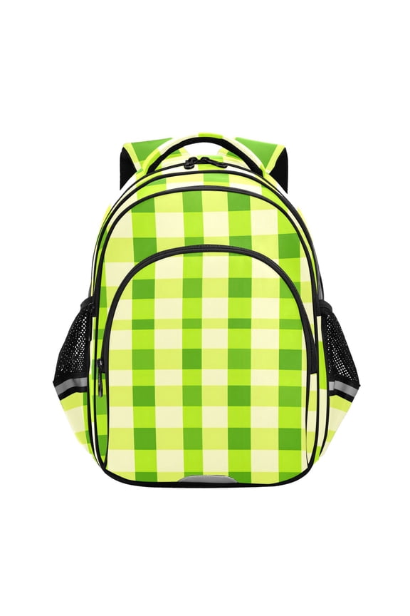 Checkered Grid-t1 School Backpack Elementary Bag Bookbag Travel Rucksack