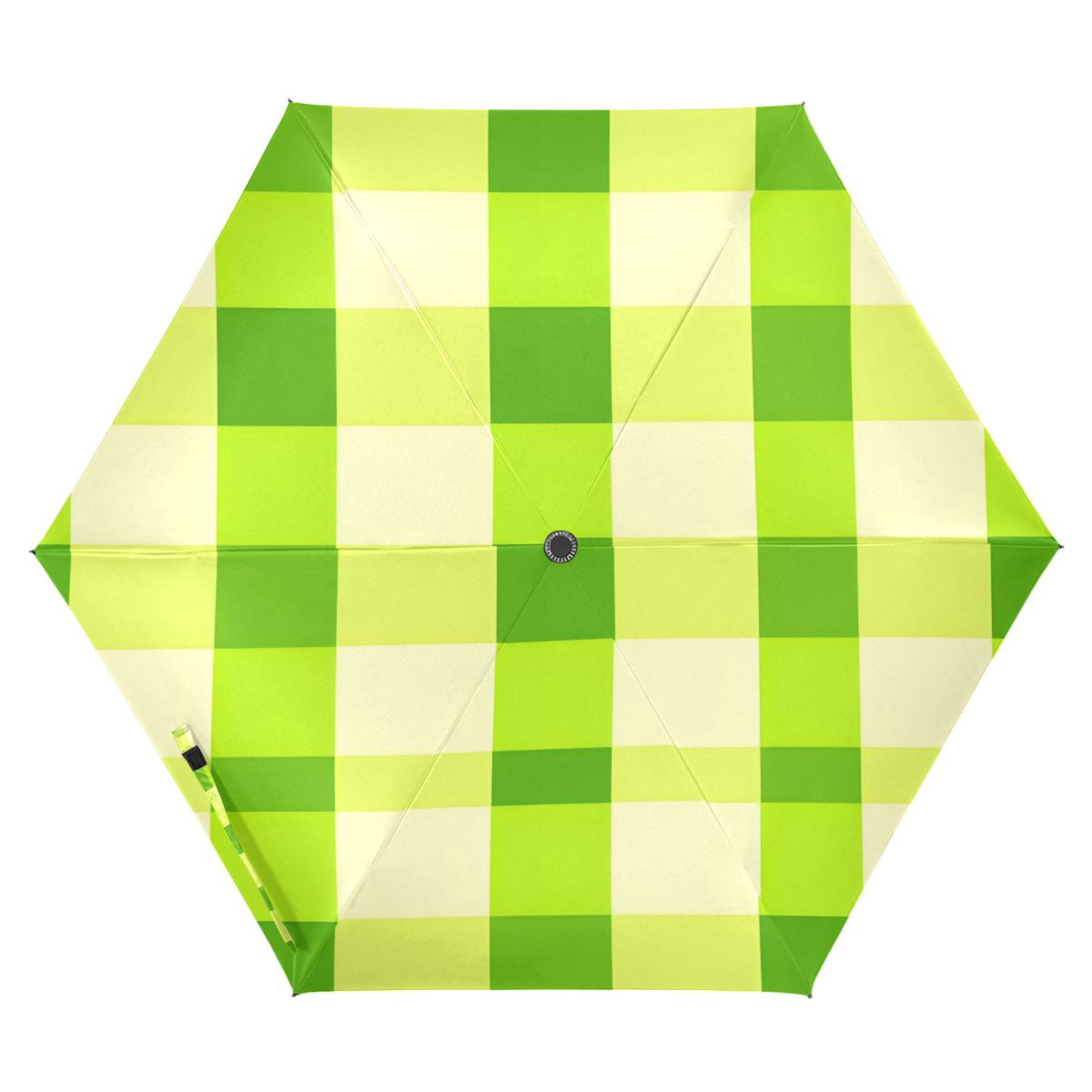 ALAZA Checkered Grid-t1 UPF 50+ Compact Folding Umbrella for Rain Travel Umbrella Packable