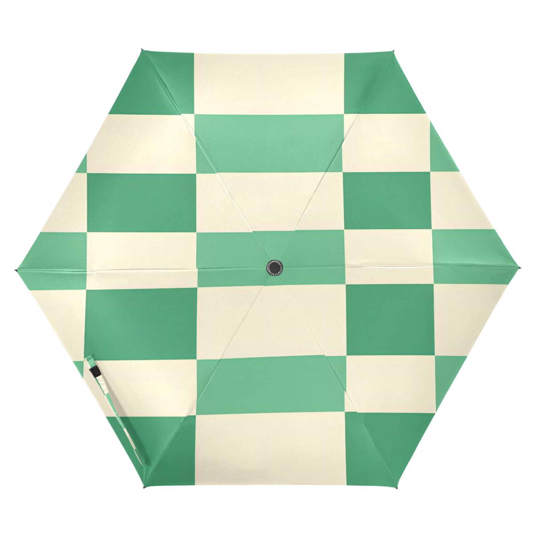 ALAZA Checkered Grid-t3 UPF 50+ Compact Folding Umbrella for Rain Travel Umbrella Packable