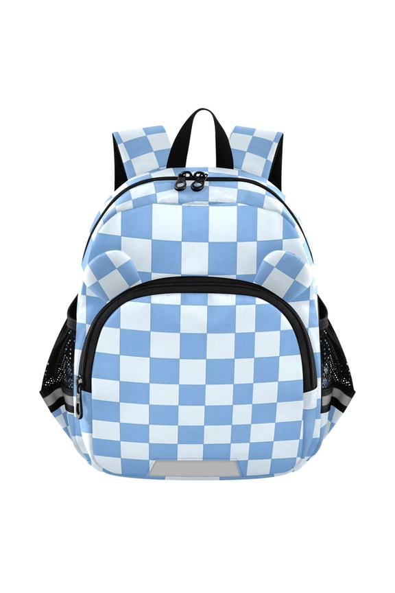 Checkered Grid-t7 Mini Backpack School Bookbag Age 3-7 Small