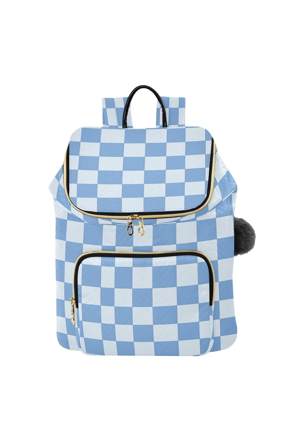 Checkered Grid-t7 Travel Backpack Laptop Bag Large Capacity Daypack