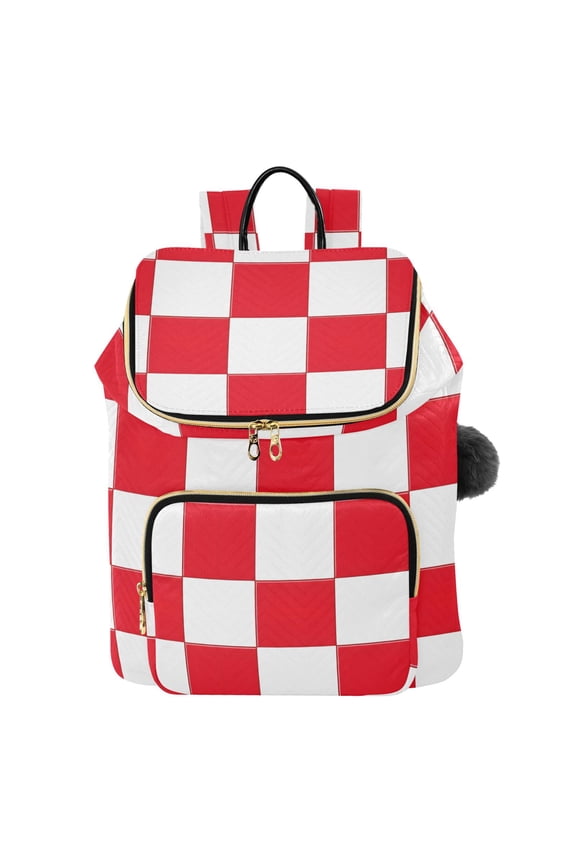 Checkered Grid-t9 Travel Backpack Laptop Bag Large Capacity Daypack