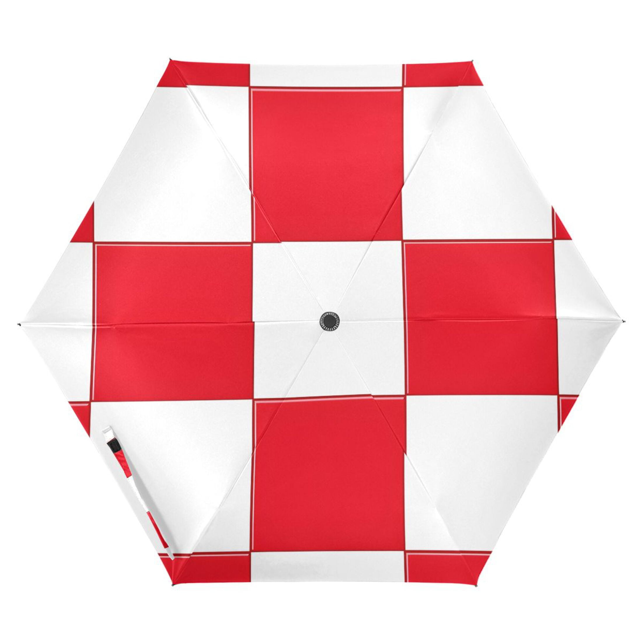 ALAZA Checkered Grid-t9 UPF 50+ Compact Folding Umbrella for Rain Travel Umbrella Packable