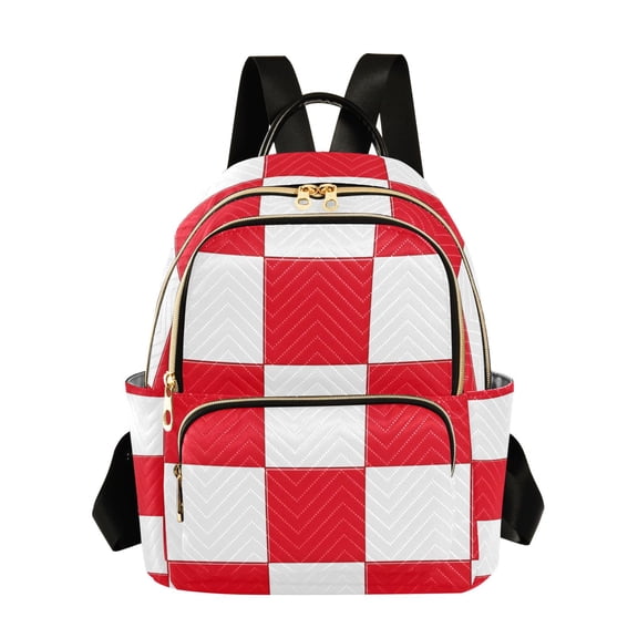 ALAZA Checkered Grid-t9 Womens Travel Laptop Backpack Large Daypack Ladies Shoulder Bags S