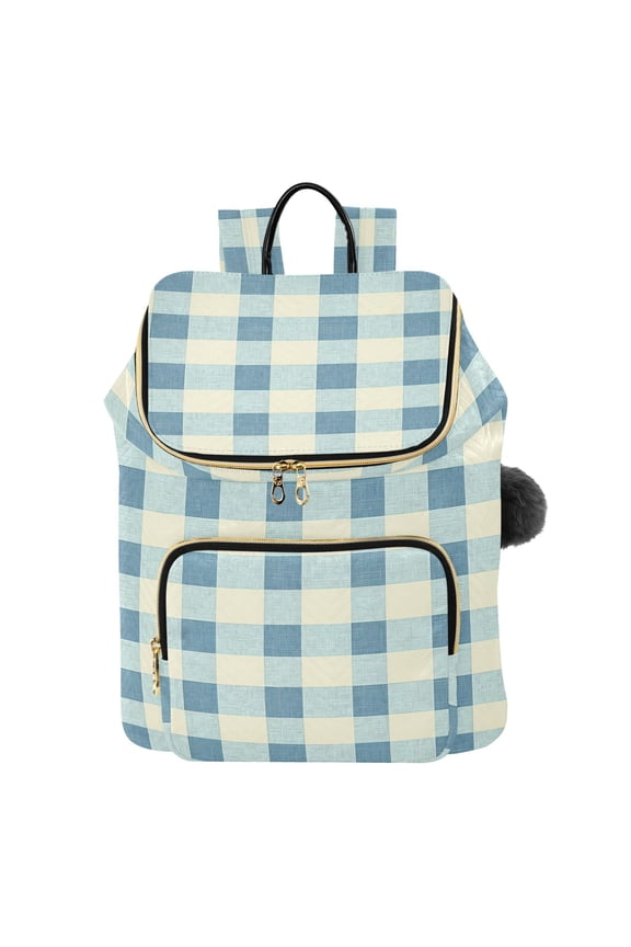 Checkered Grid-z2 Travel Backpack Laptop Bag Large Capacity Daypack