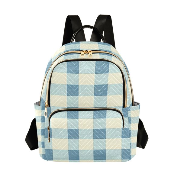 ALAZA Checkered Grid-z2 Womens Travel Laptop Backpack Large Daypack Ladies Shoulder Bags S