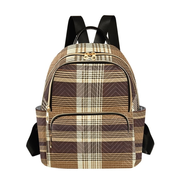 ALAZA Checkered Pattern-e3 Womens Travel Laptop Backpack Large Daypack Ladies Shoulder Bags S
