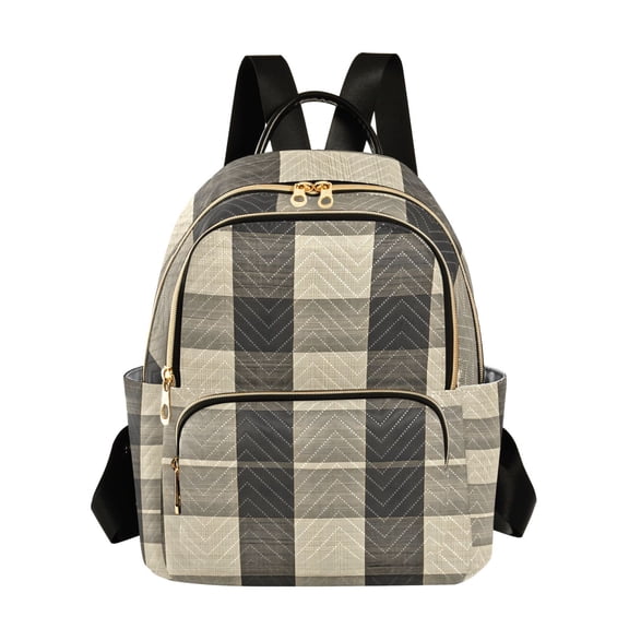 ALAZA Checkered Pattern-e5 Womens Travel Laptop Backpack Large Daypack Ladies Shoulder Bags S