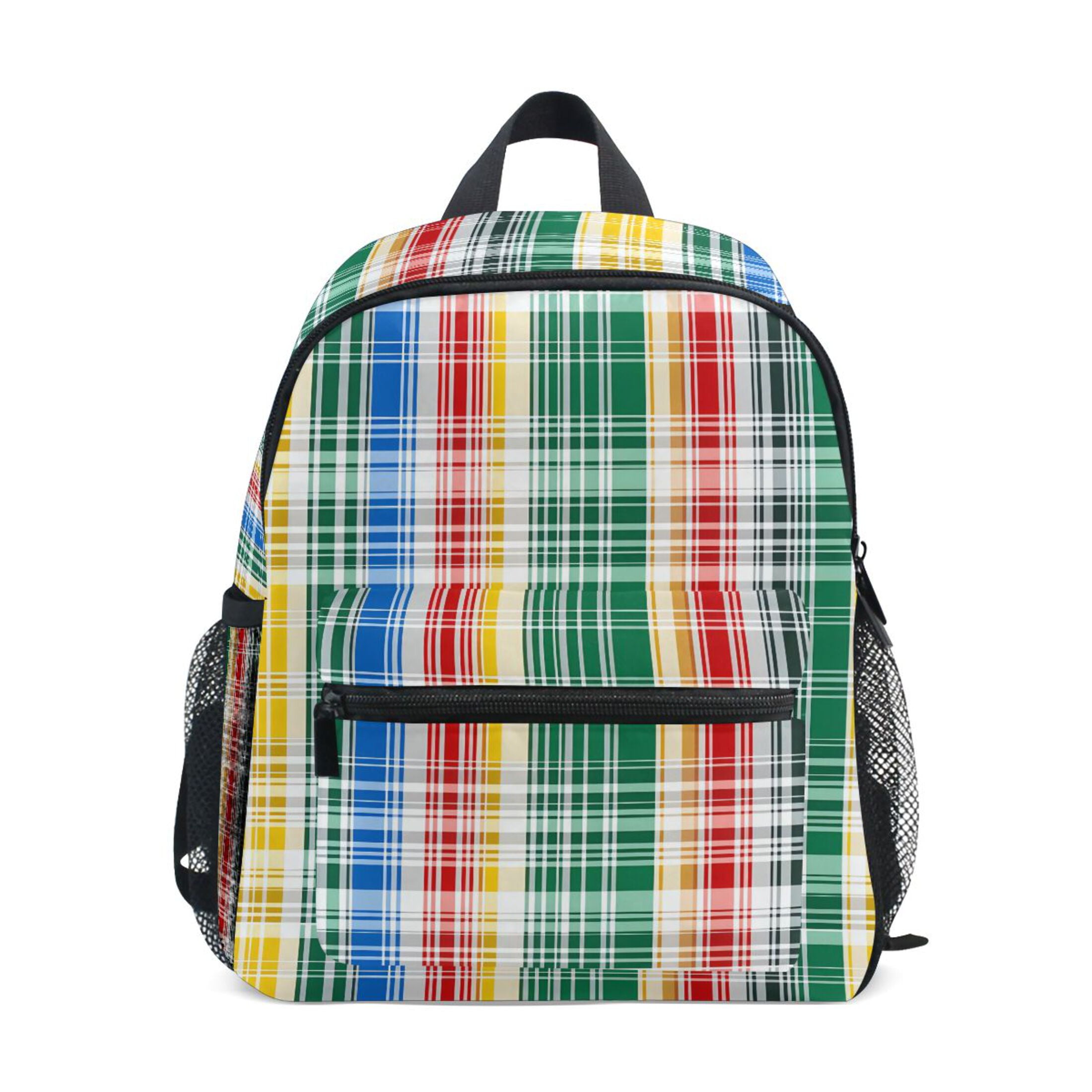 Mini Backpack Tote Purse Handbag Plaid Holographic Checkered iPad Cell Make Up Mebie Baby Plaid Mini Backpack main image 4