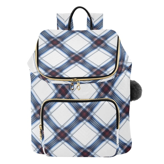 ALAZA Checkered Plaid Pattern Travel Backpack Laptop Bag Large Capacity Daypack