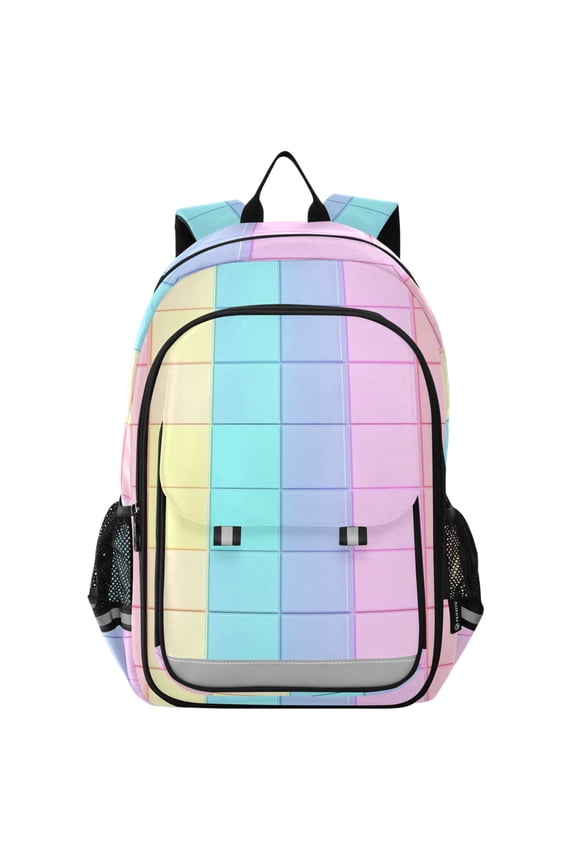 Checkered Plaid-a6 Laptop Backpack Purse Travel Bag Casual School Bookbag Rucksack for Women Men