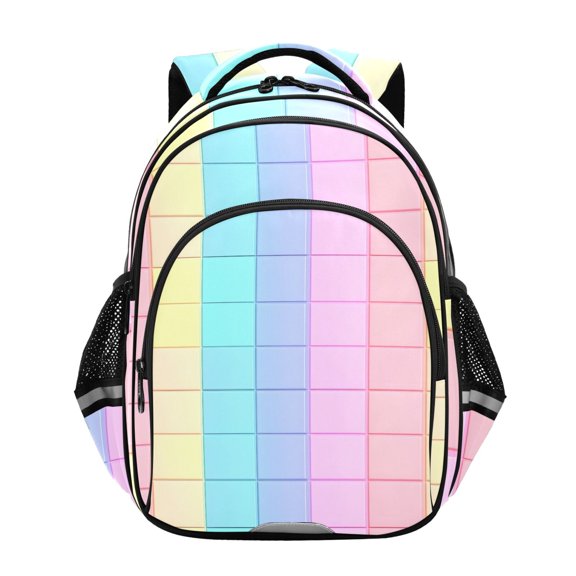 ALAZA Checkered Plaid-a6 School Backpack Elementary Bag Bookbag Travel Rucksack