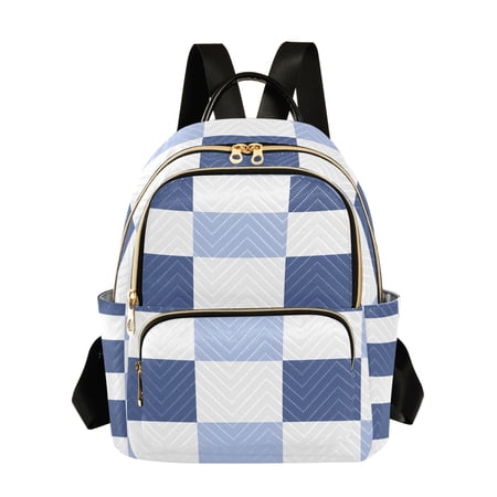 ALAZA Checkered Plaid-r1 Womens Travel Laptop Backpack Large Daypack Ladies Shoulder Bags S