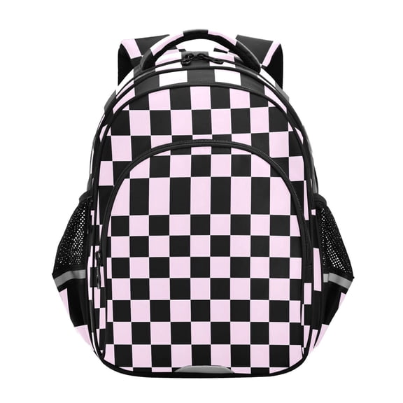 ALAZA Checkered Print School Backpack Elementary Bag Bookbag Travel Rucksack