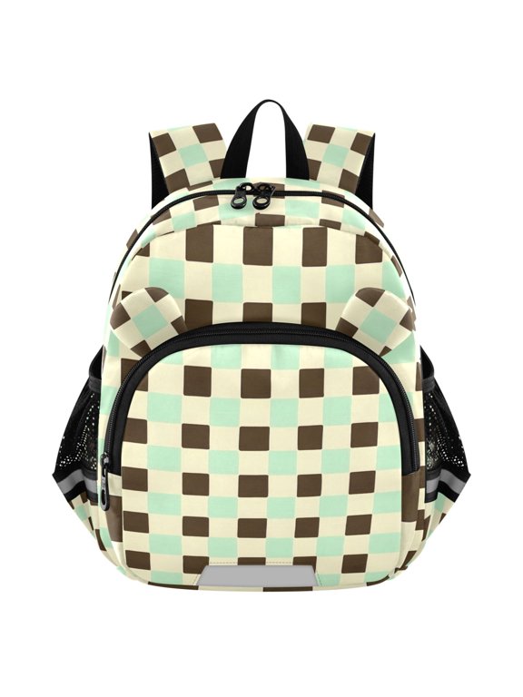 Checkered-h8 Mini Backpack School Bookbag Age 3-7 Small