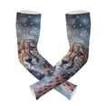 thumbnail image 1 of ALAZA Cheetahs and Snowflakes UV Sun Protection Arm Sleeves UPF 50+ Compression Cooling Sleeve 1 Pair, 1 of 7