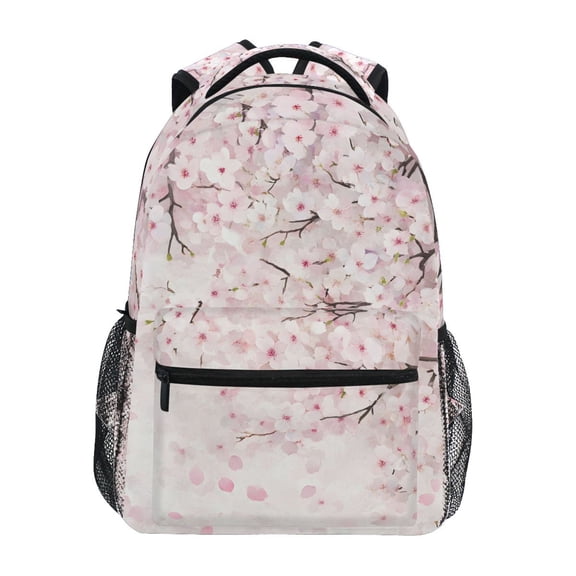 ALAZA Cherry Blossom Pattern School Backpack Elementary Stylish Bookbag Laptop Bags Travel Daypack