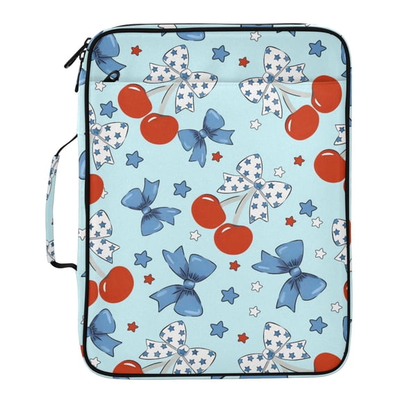 ALAZA Cherry Bows Star Pattern Expanding Accordion File Folder 3 Ring ...