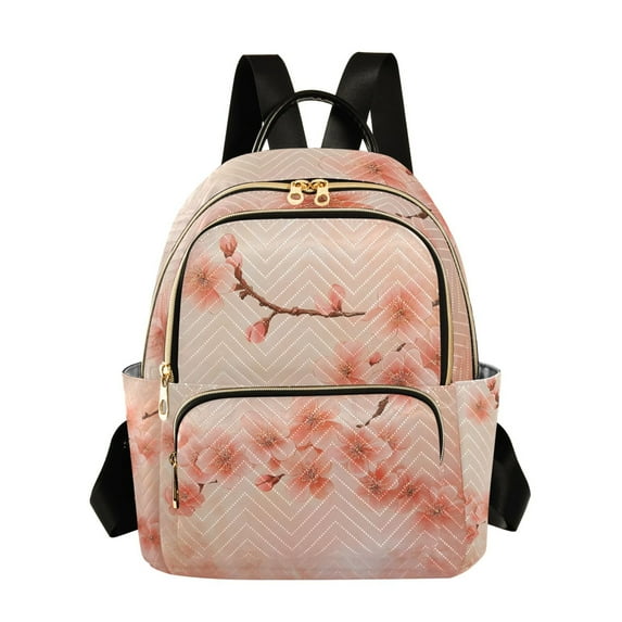 ALAZA Cherry Flower Beautiful Womens Travel Laptop Backpack Large Daypack Ladies Shoulder Bags S