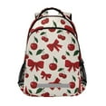 thumbnail image 1 of ALAZA Cherry Fruits Bow Backpack Elementary School Bag Bookbag Travel Rucksack, 1 of 7