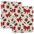 thumbnail image 1 of ALAZA Cherry Fruits Bow Hardcover 3 Ring Binder 1.5" Round Rings Interior Pockets Binders Organizer 2 Pack, 1 of 9