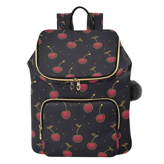 ALAZA Cherry Golden Travel Backpack Laptop Bag Large Capacity Daypack