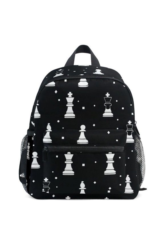 Chess Pattern School Backpack Student Bookbag Mini Bag