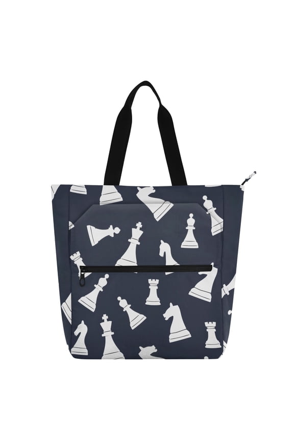 Chess Vintage School Book Bag Kids Tote Bags Handbag