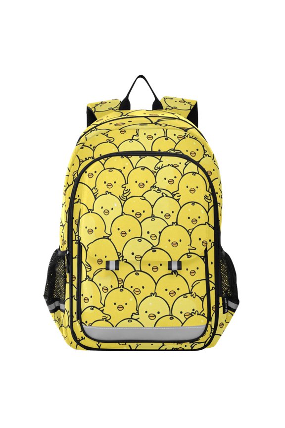 Chickens Yellow Laptop Backpack Purse Travel Bag Casual School Bookbag Rucksack for Women Men
