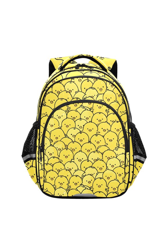 Chickens Yellow School Backpack Elementary Bag Bookbag Travel Rucksack