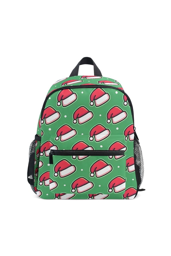 Christmas Hat School Backpack Small Bookbag Mini Bags