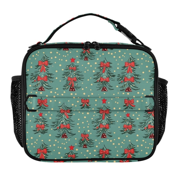 ALAZA Christmas Tree Lunch Box Insulated Lunch Bag Cooler Tote with Shoulder Strap