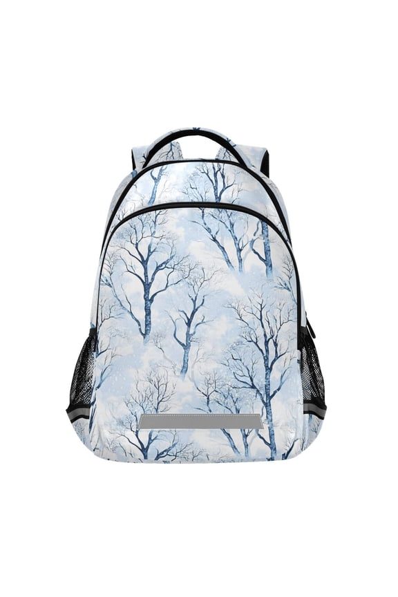 Christmas Trees Winter Backpack Elementary School Bag Bookbag Travel Rucksack
