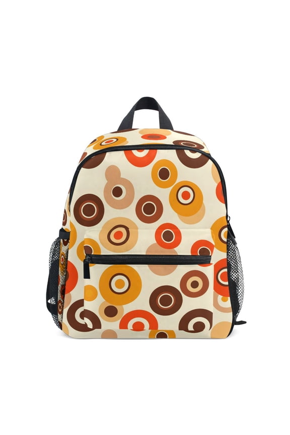Circle Pattern School Backpack Small Bookbag Mini Bags