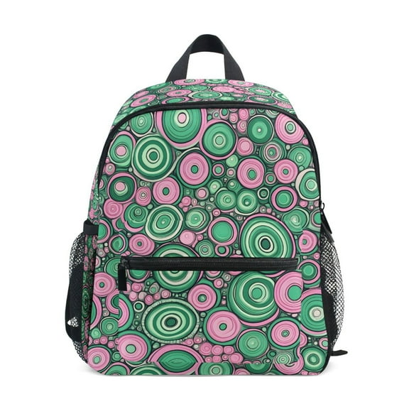ALAZA Circles Art School Backpack Small Bookbag Mini Bags