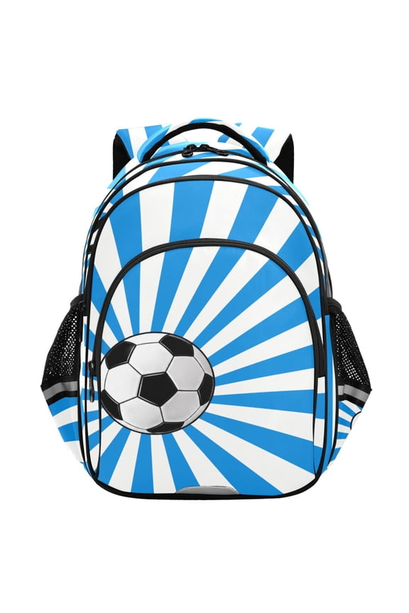 Classic Soccer Ball School Backpack Elementary Bag Student Bookbag Travel Rucksack