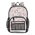 thumbnail image 1 of ALAZA Clear Backpack Baseballs PVC Transparent BookBag, 1 of 7