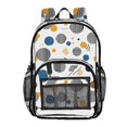 thumbnail image 1 of ALAZA Clear Backpack Circle Dots Geometric PVC Transparent BookBag, 1 of 7