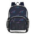 thumbnail image 1 of ALAZA Clear Backpack Cute Dinosaur PVC Transparent BookBag, 1 of 7