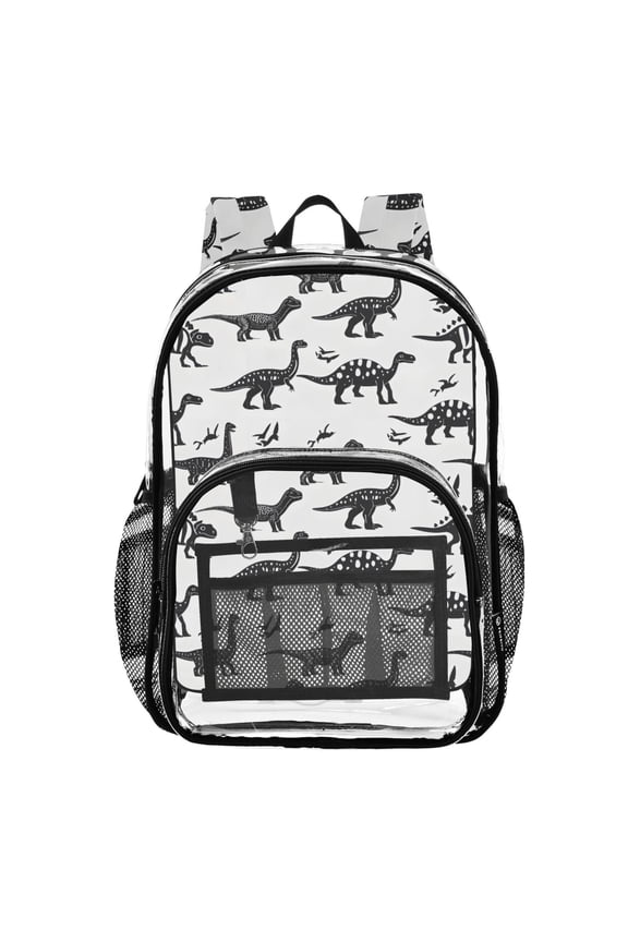 Clear Backpack Dinosaurs PVC Transparent BookBag