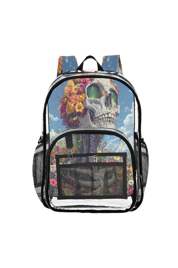 Clear Backpack Skeleton View PVC Transparent BookBag
