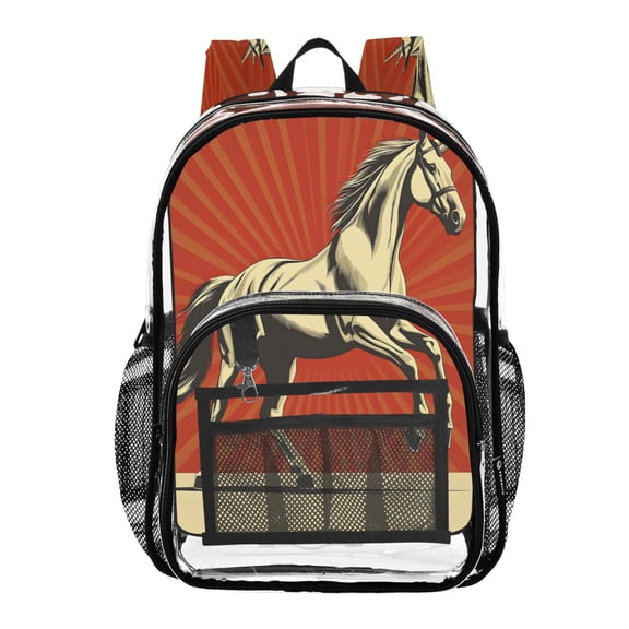 ALAZA Clear Backpack Unicorn-a1 PVC Transparent BookBag