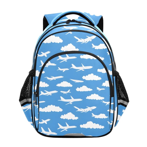ALAZA Clouds Airplane School Backpack Elementary Bag Bookbag Travel Rucksack