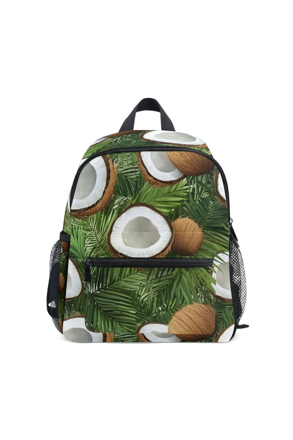 Coconut Palm Leaves School Backpack Small Bookbag Mini Bags