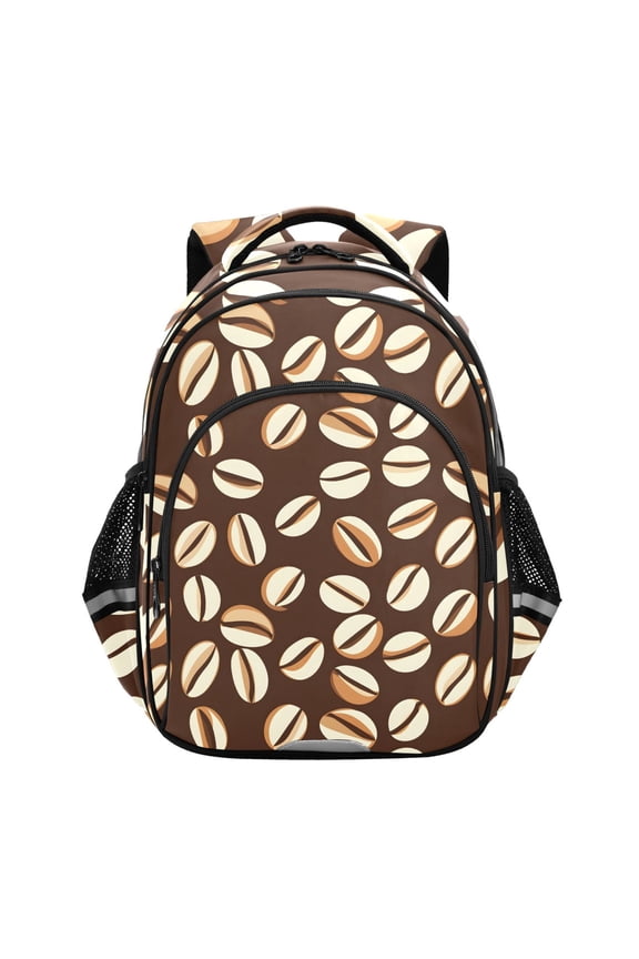Coffee Beans School Backpack Elementary Bag Bookbag Travel Rucksack