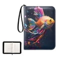 thumbnail image 1 of ALAZA Colorful Fish Trading Card Binder 4 Pocket Cards Collection Album 400 Folder Holder, 1 of 6