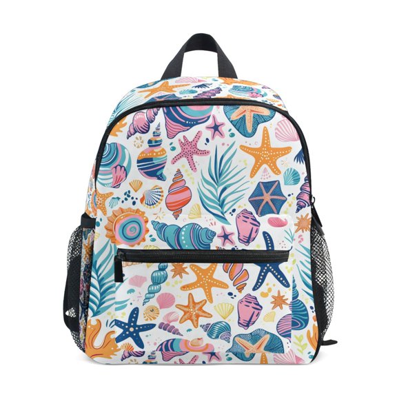 ALAZA Conch Starfish School Backpack Small Bookbag Mini Bags