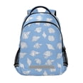 thumbnail image 1 of ALAZA Conch on Blue Backpack Elementary School Bag Bookbag Travel Rucksack, 1 of 7